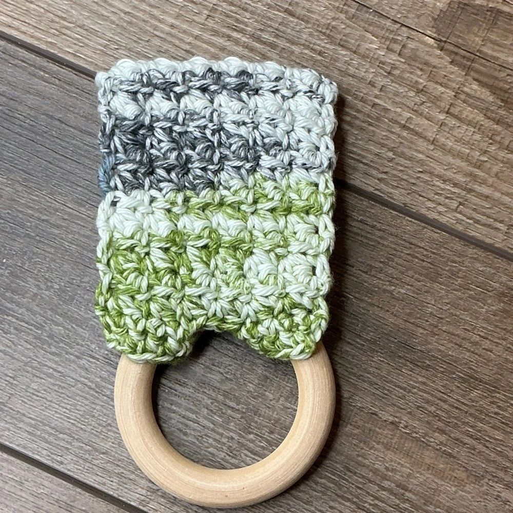 Kitchen‎ Tea Hand Towel Holder Topper Cotton Wood Handcrafted Handmade Crochet